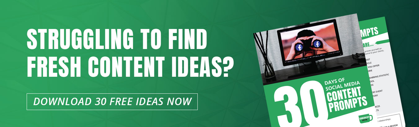 30 Content Ideas | GreenCupDigital